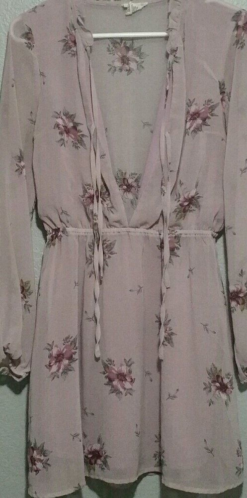 Purple floral dress
